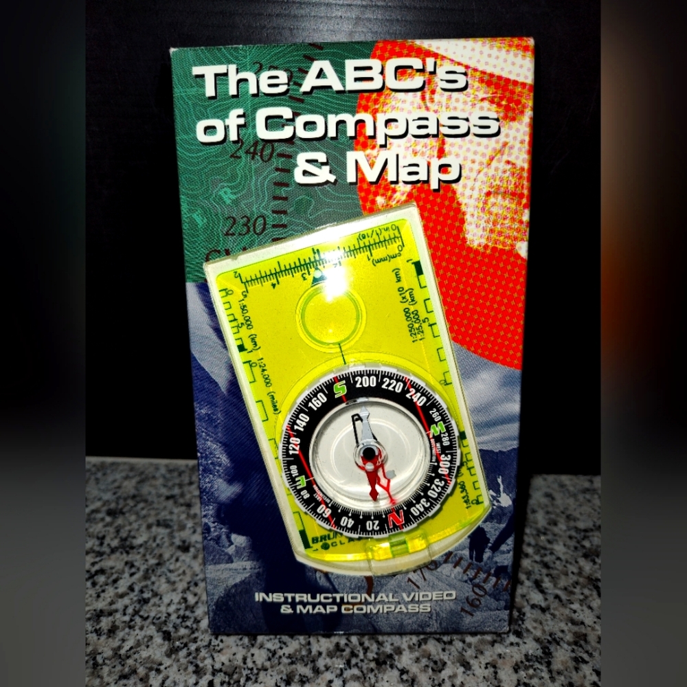 The ABC's of Compass & Map (VHS) & New Brunton Classic Field Mapping COMPASS.